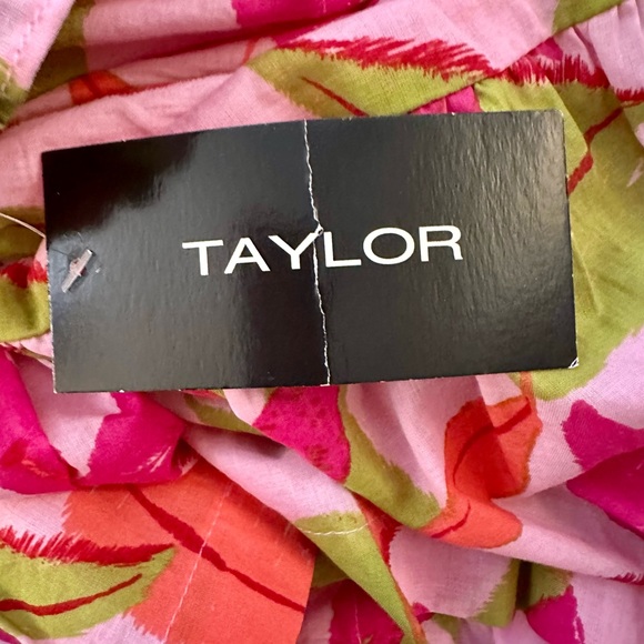 Floral Pink and Green Sleeveless Dress Size L - Picture 11 of 12